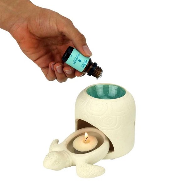 Ceramic Turtle Warmer and Essential Oil Burner - Picture 4 of 5